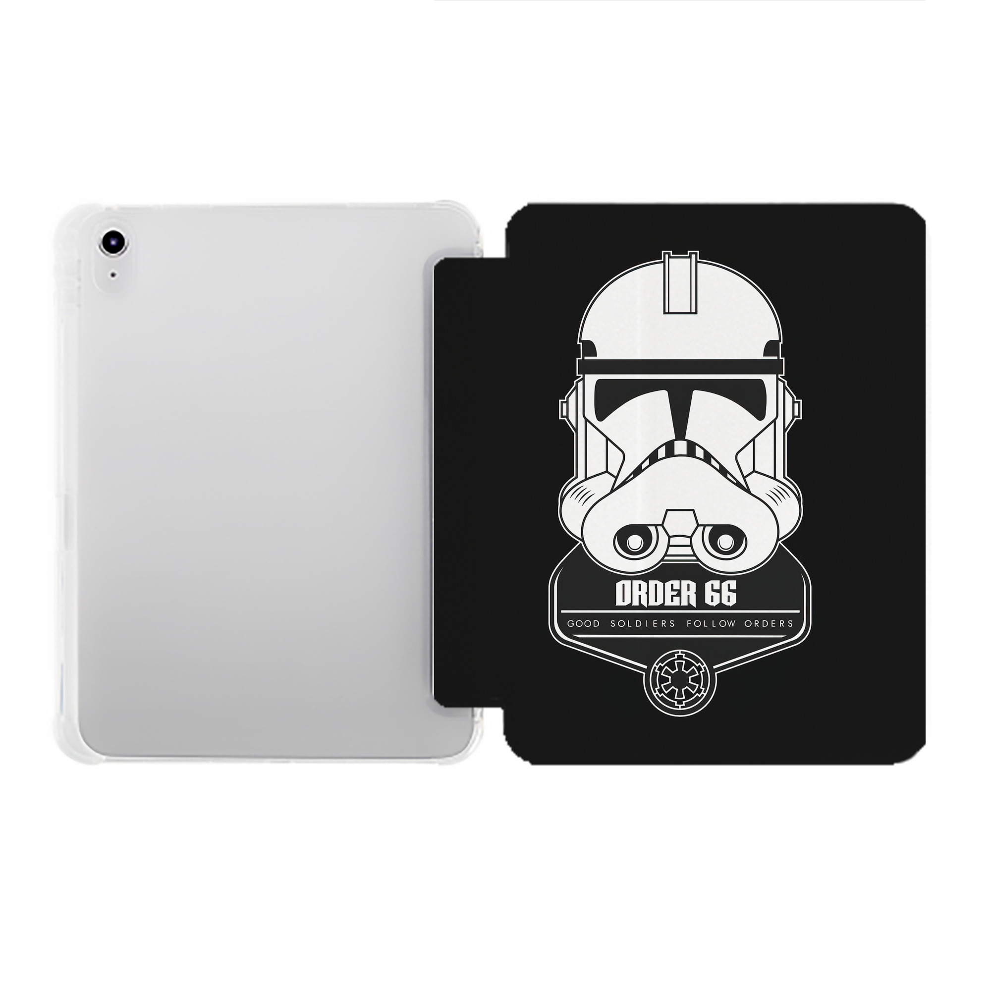 （画像用） スター・ウォーズ Star Wars IPad ケース ペン収納付き 三つ折りスタンド PUレザー×シリコン 対応機種9.5/10.5/10.9インチ